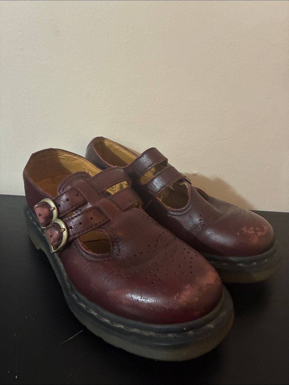 Dr. Martens 8065 Mary Jane shoes dark red or chestnut leather size 7 - Picture 9 of 9
